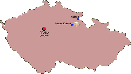 Map of Czech Republic